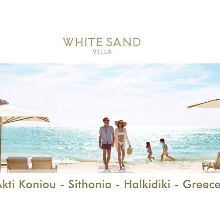 White Sand Villa Koviou Beach Nikiti Sithonia Exteriör bild